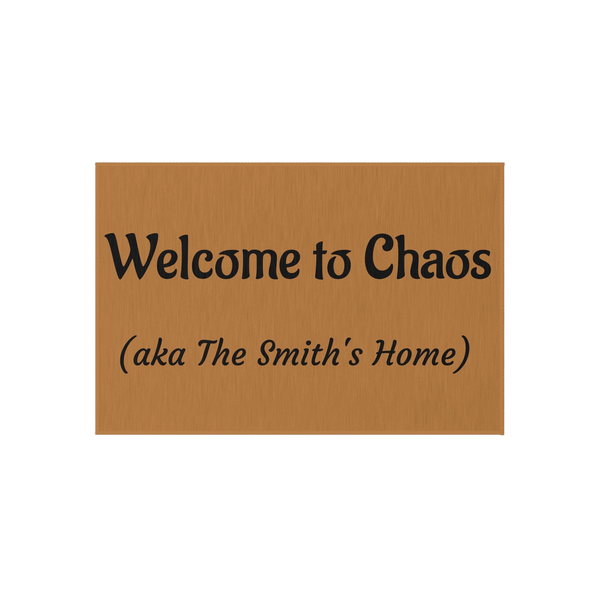 Welcome to Chaos Outdoor Rug | Stylish Doormat, Home Decor, Front Porch Decor, Gift for New Homeowners, Personalized Welcome Mat