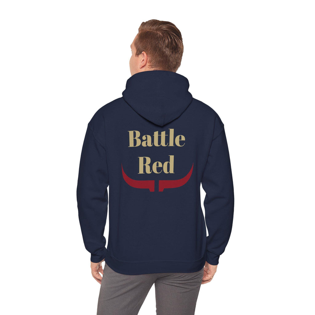 Houston "Battle Red" Hoodie - Longhorn Mascot - Houston Football