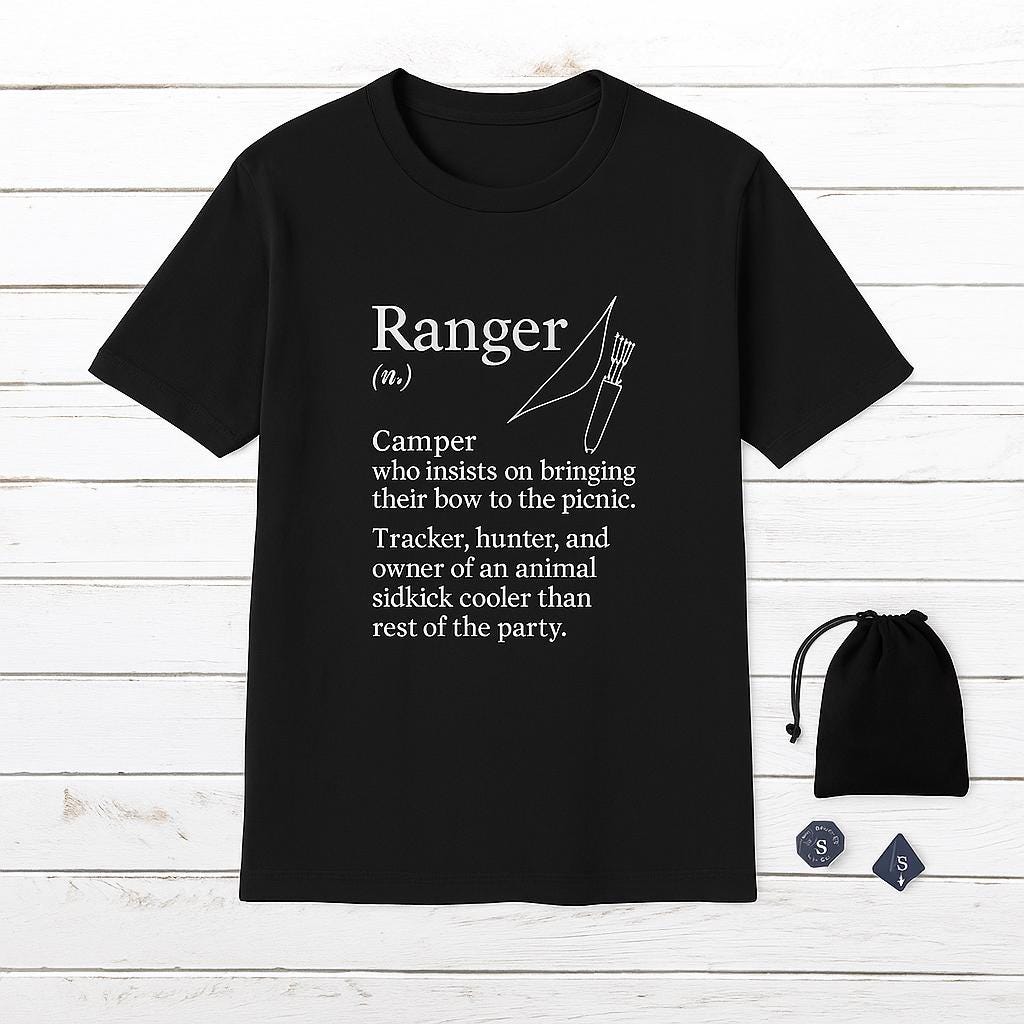 Ranger Class T-Shirt - Funny Dungeons & Dragons Tee