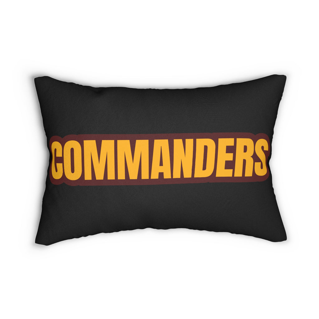 Commanders Inspired Football Pillow | Burgundy & Gold Sports Fan Cushion | Game Day Home Décor,  Sports Fan Gift,Team Spirit