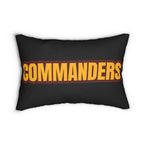 Commanders Inspired Football Pillow | Burgundy & Gold Sports Fan Cushion | Game Day Home Décor,  Sports Fan Gift,Team Spirit