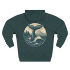 Ocean Adventure Fleece Hoodie, Coastal Wanderer Sweatshirt, Seaside Explorer Hoodie, Nautical Vibes Jacket, Beach Lover Outerwear