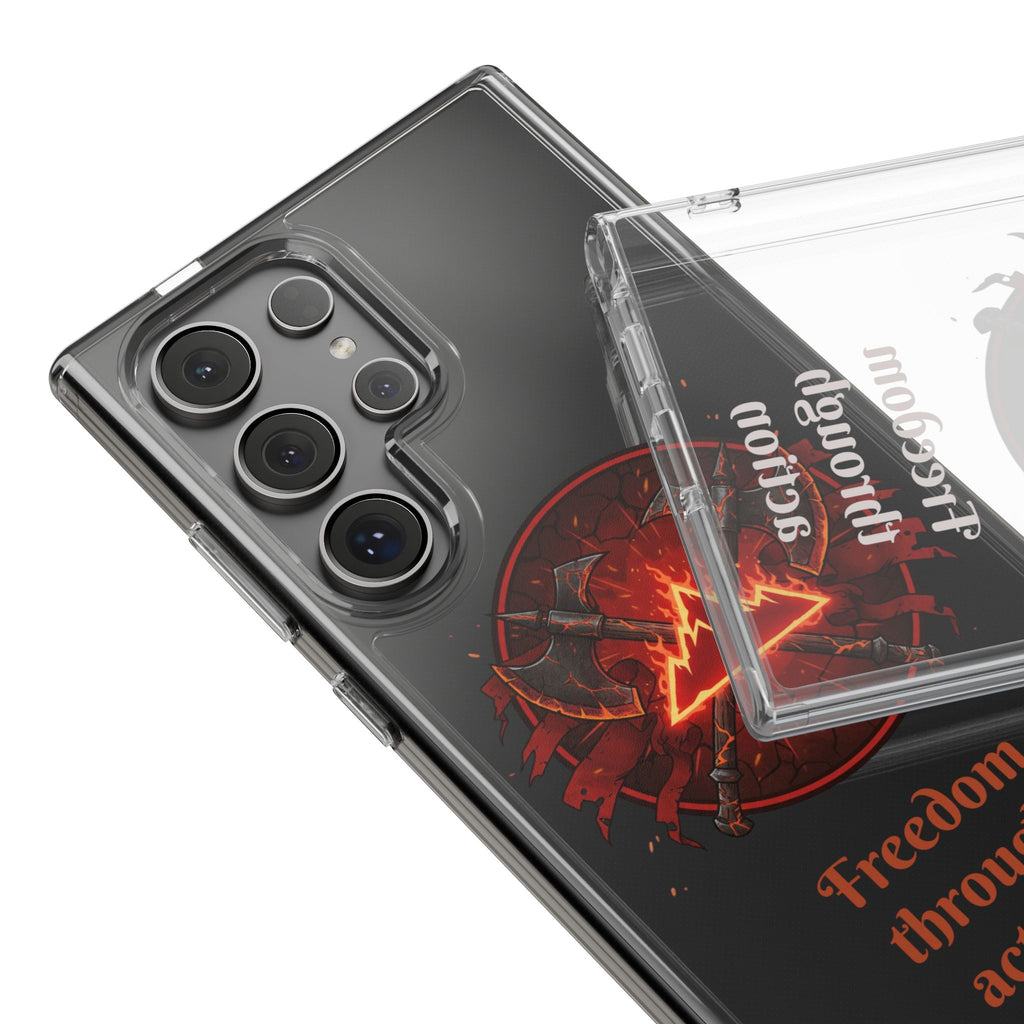 Red Mana Magic The Gathering Inspired Design - Impact-Resistant Phone Case