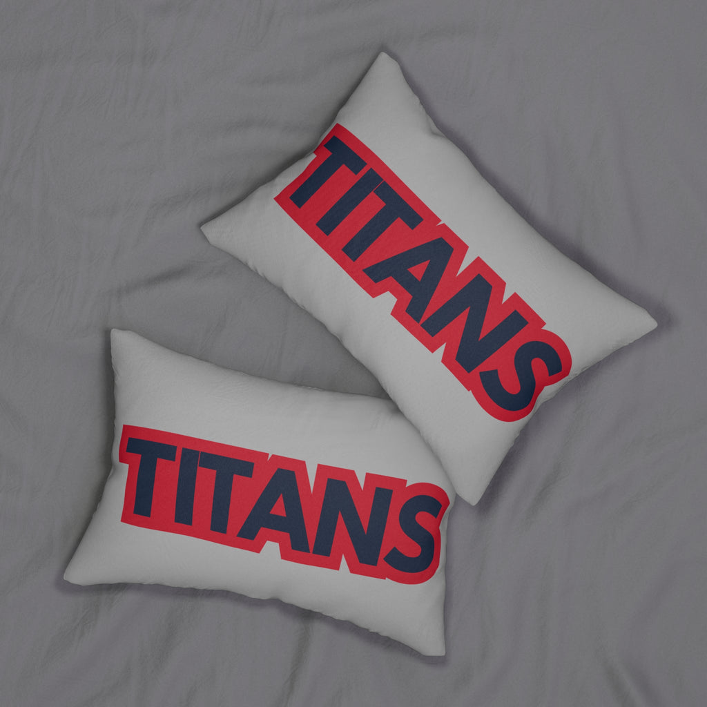 Titans Inspired Football Pillow | Navy & Red Sports Fan Cushion | Game Day Home Décor, Sports Decor, Game Day, Fan Gift