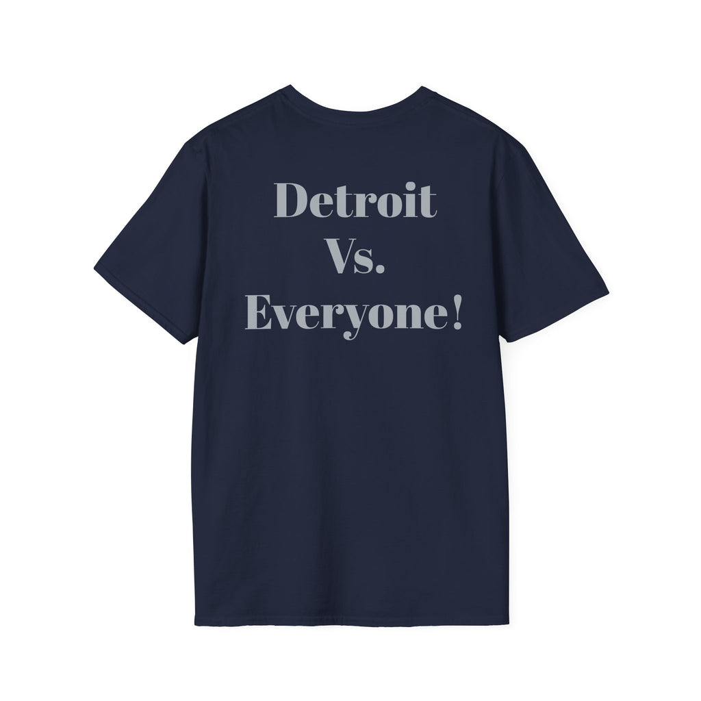 Detroit -Detroit Vs. Everyone- Lions Fan T-Shirt - Lion Mascot
