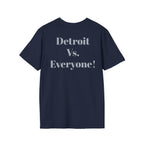 Detroit -Detroit Vs. Everyone- Lions Fan T-Shirt - Lion Mascot