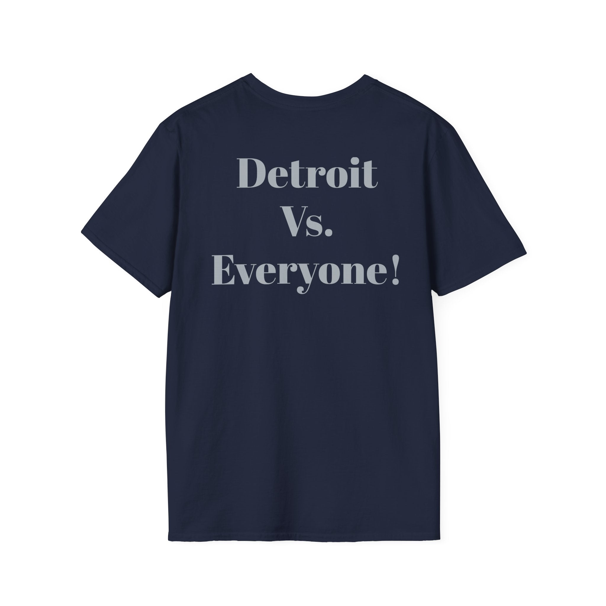 Detroit -Detroit Vs. Everyone- Lions Fan T-Shirt - Lion Mascot