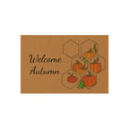 Autumn Welcome Outdoor Rug with Pumpkin Design | Fall Decor, Garden Mat, Patio Entryway, Harvest Party, Seasonal Home Accent