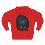 Three-Panel Fleece Hoodie - Cozy Campfire Nights Camping Sweater, Hiking Adventure Pullover, Wilderness Mountain Camper Gift