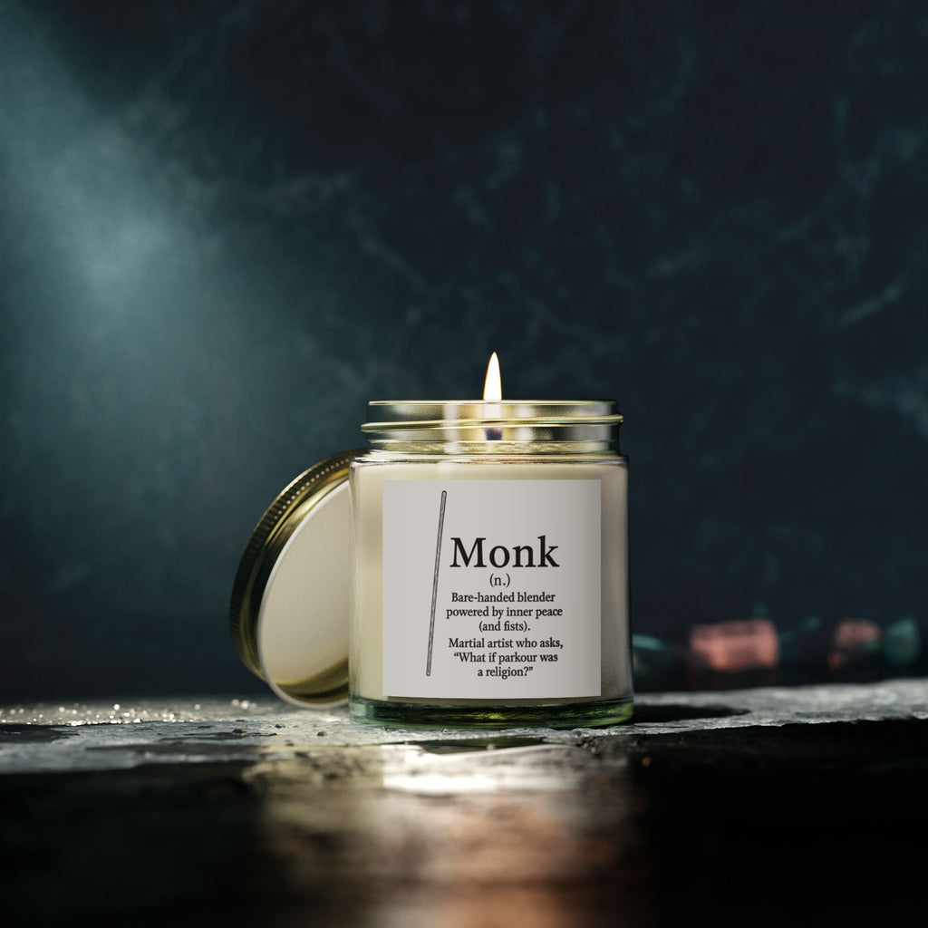 Monk Candle | DnD Class Gift | Funny RPG Candle for Dungeon Masters and Players | Tabletop Gamer Decor