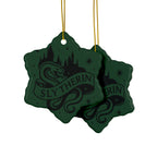 Hogwarts House Crest Ornaments Ceramic Ornament | Slytherin