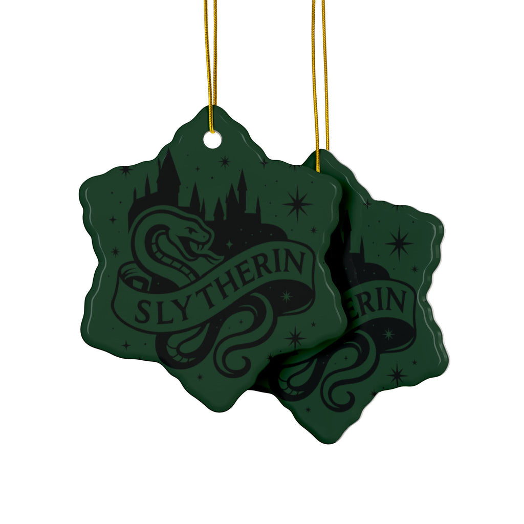 Hogwarts House Crest Ornaments Ceramic Ornament | Slytherin