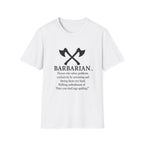 Barbarian Definition T-Shirt - Funny DnD Tabletop RPG Tee, Humor Tee, Gift for Friends, Funny Shirt, Casual Wear, Meme Lover Apparel