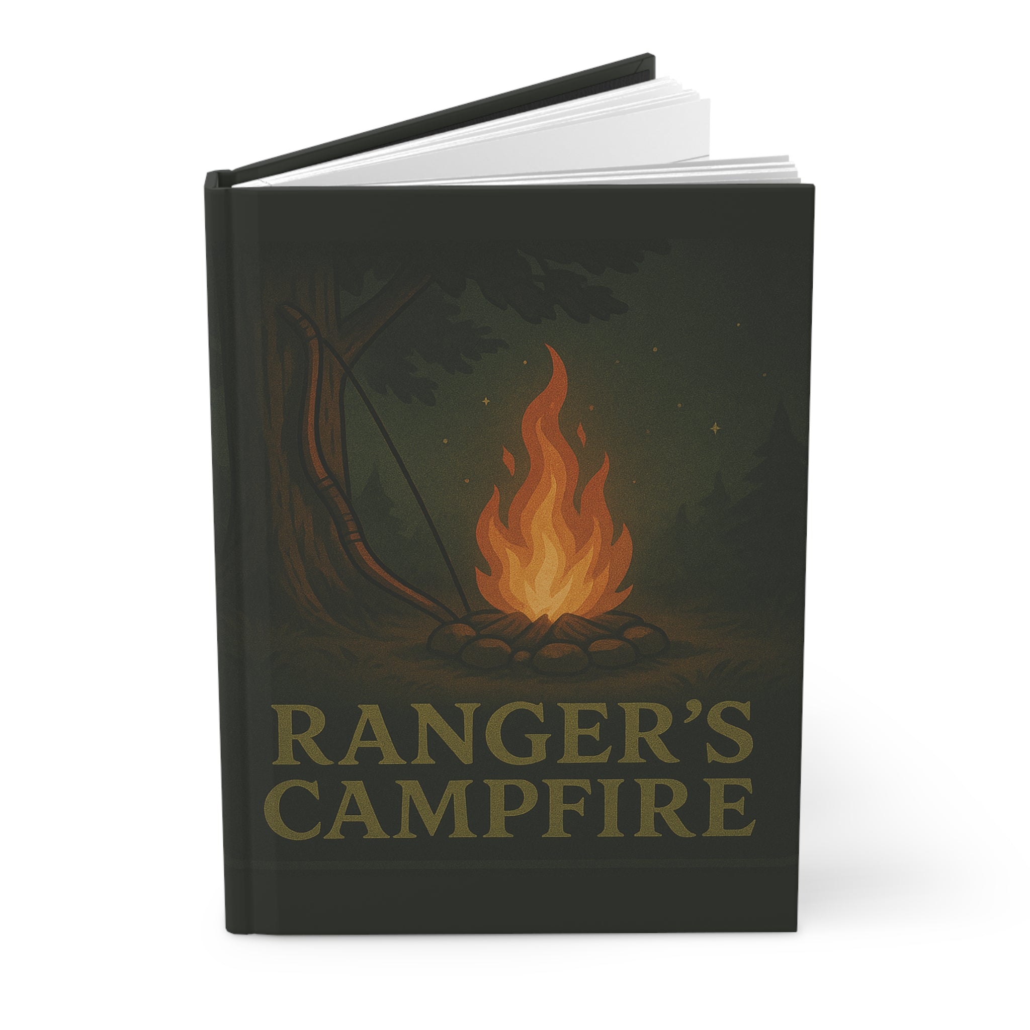 Rangers Campfire Hardcover Notebook - Tabletop RPG Diary, D&D Campaign Notebook, Battle Notebook, Game Master Journal, RPG Campaign Log