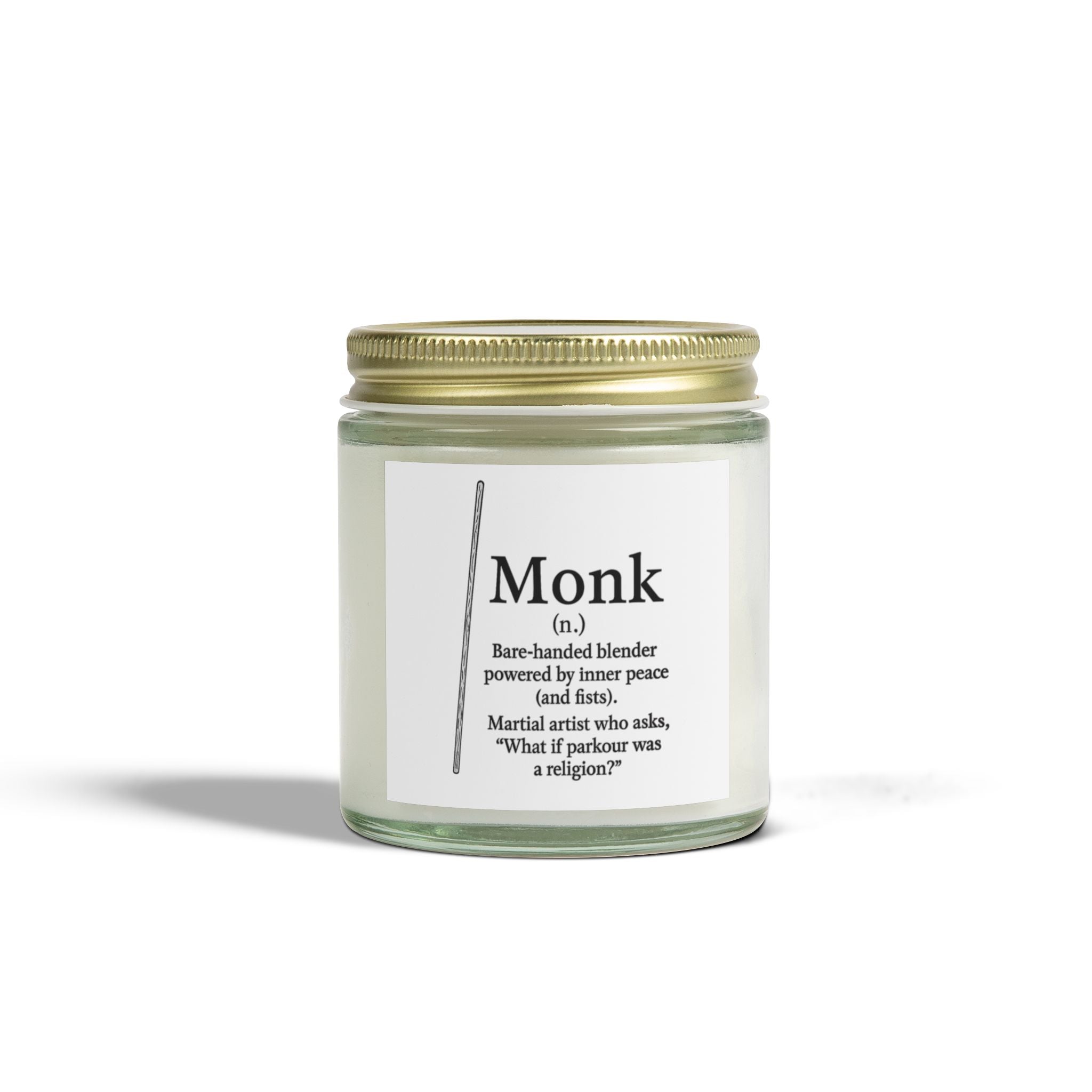 Monk Candle | DnD Class Gift | Funny RPG Candle for Dungeon Masters and Players | Tabletop Gamer Decor