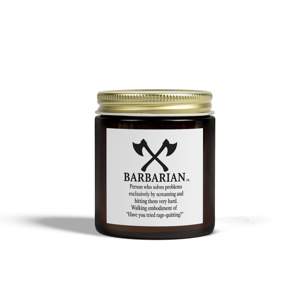 Barbarian Candle | DnD Gift | Dungeons and Dragons Candle | Funny Gamer Candle | TTRPG Gift | Dungeon Master Gift | Tabletop RPG Decor