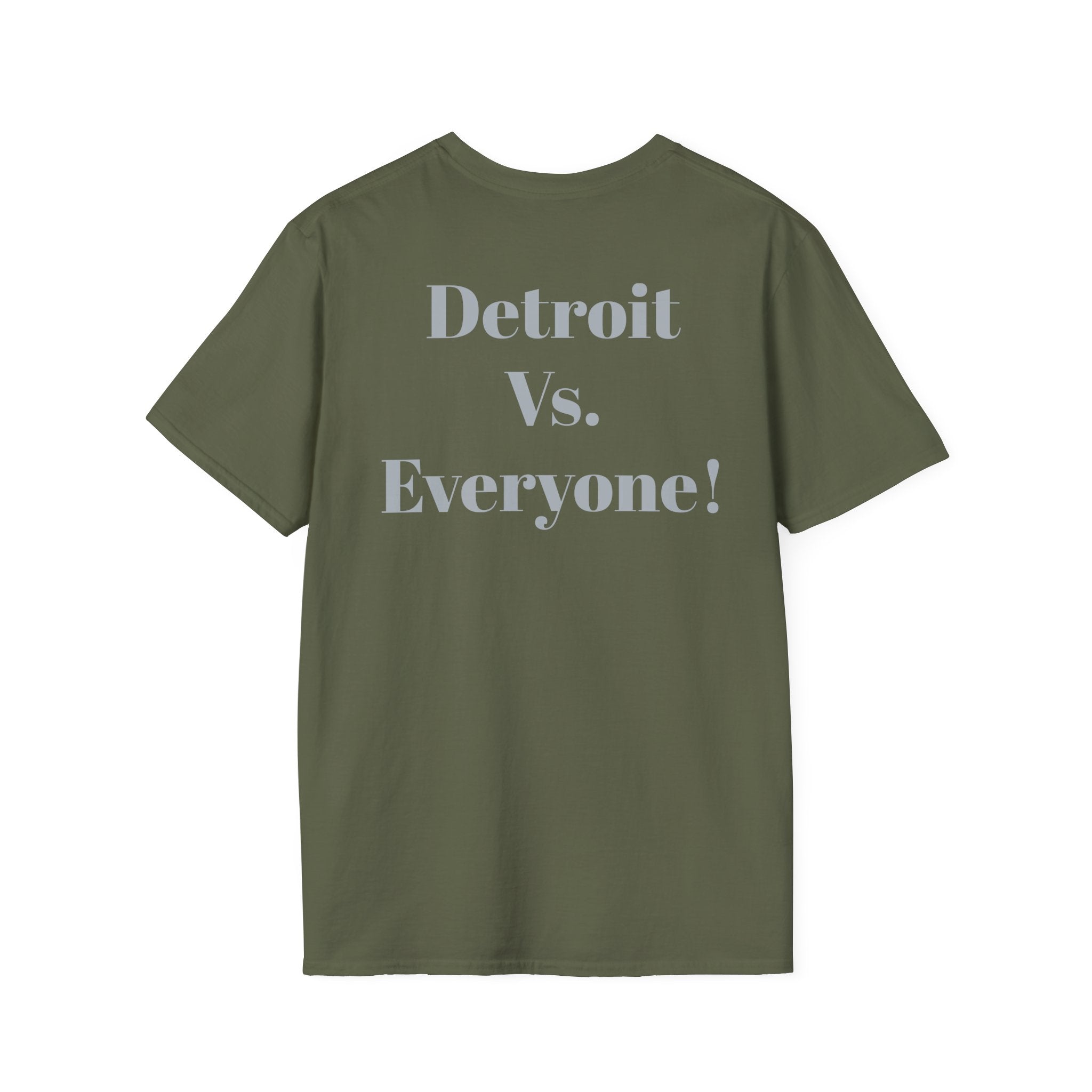 Detroit -Detroit Vs. Everyone- Lions Fan T-Shirt - Lion Mascot