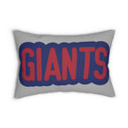 Giants Throw Pillow - Blue & Red Football Fan Cushion, Game Day Home Décor, Sports Gift