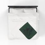 Slytherin Crest Inspired Velveteen Plush Blanket