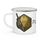 Paladin D20 Enamel Mug – Oathbound Resolve