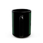 Slytherin Snake Inspired Castle Mug, Black Ceramic Coffee Cup