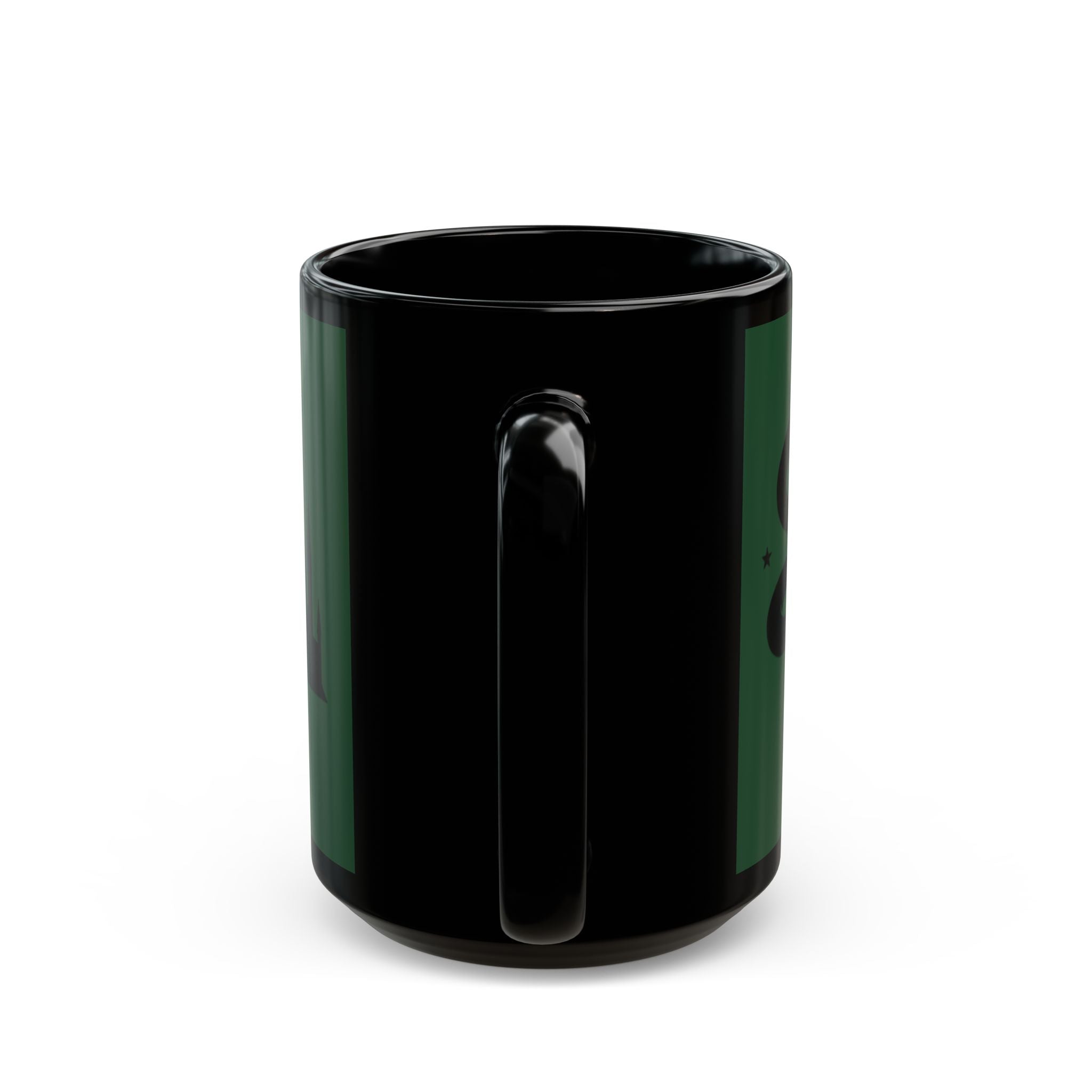 Slytherin Snake Inspired Castle Mug, Black Ceramic Coffee Cup