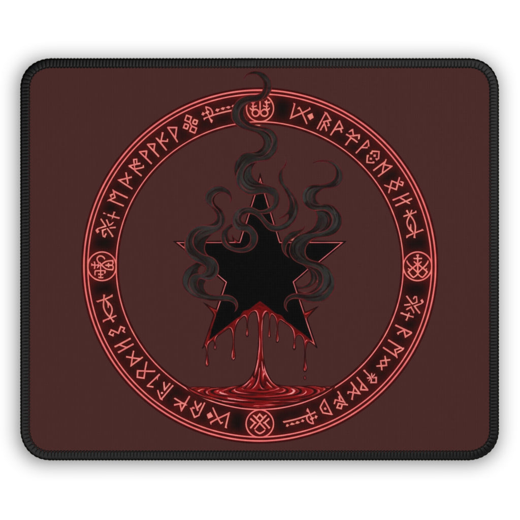 Black Mana Gaming Mouse Pad – Magic the Gathering Inspired | RPG Desk Mat | Gamer Setup Accessory | Dark Arcane Design