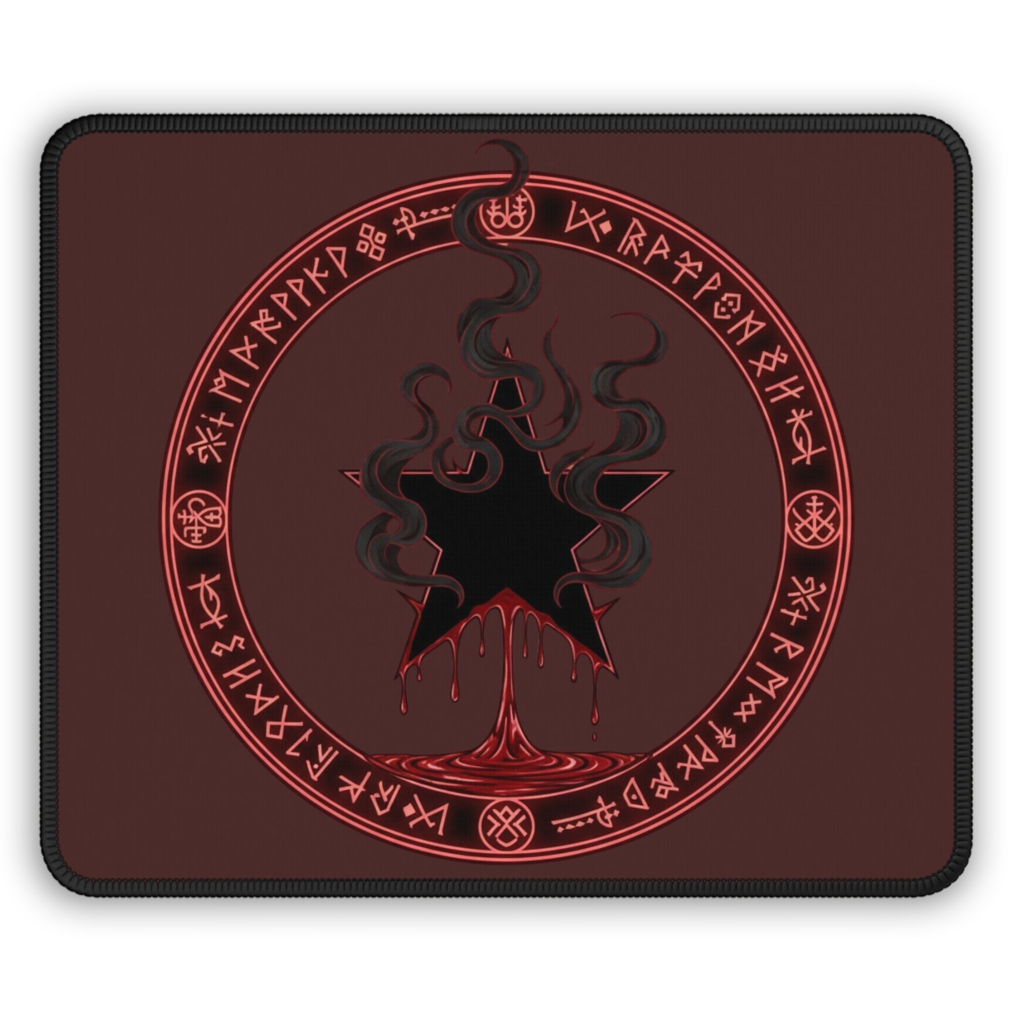 Black Mana Gaming Mouse Pad – Magic the Gathering Inspired | RPG Desk Mat | Gamer Setup Accessory | Dark Arcane Design
