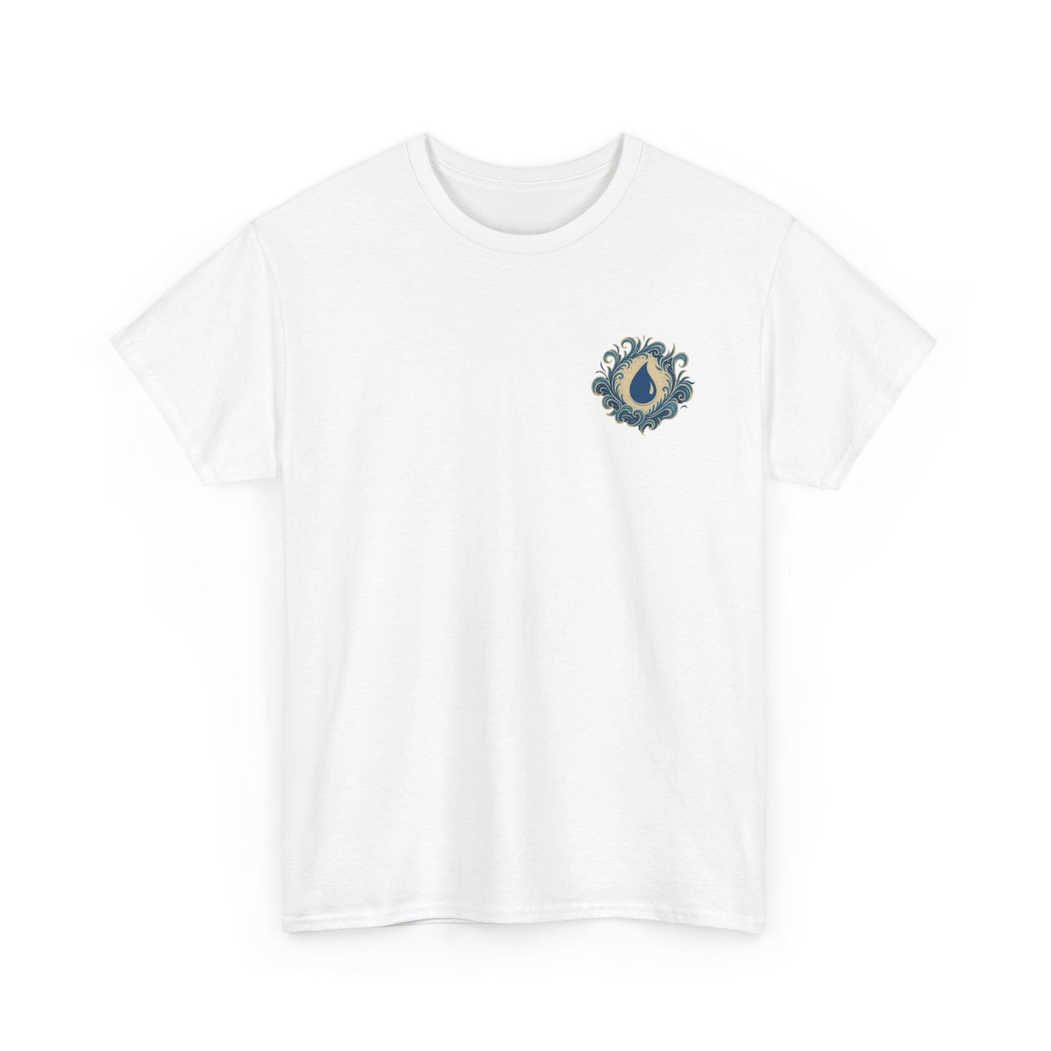 Blue Mana Emblem T-Shirt — Knowledge • Control • Foresight • Perfection