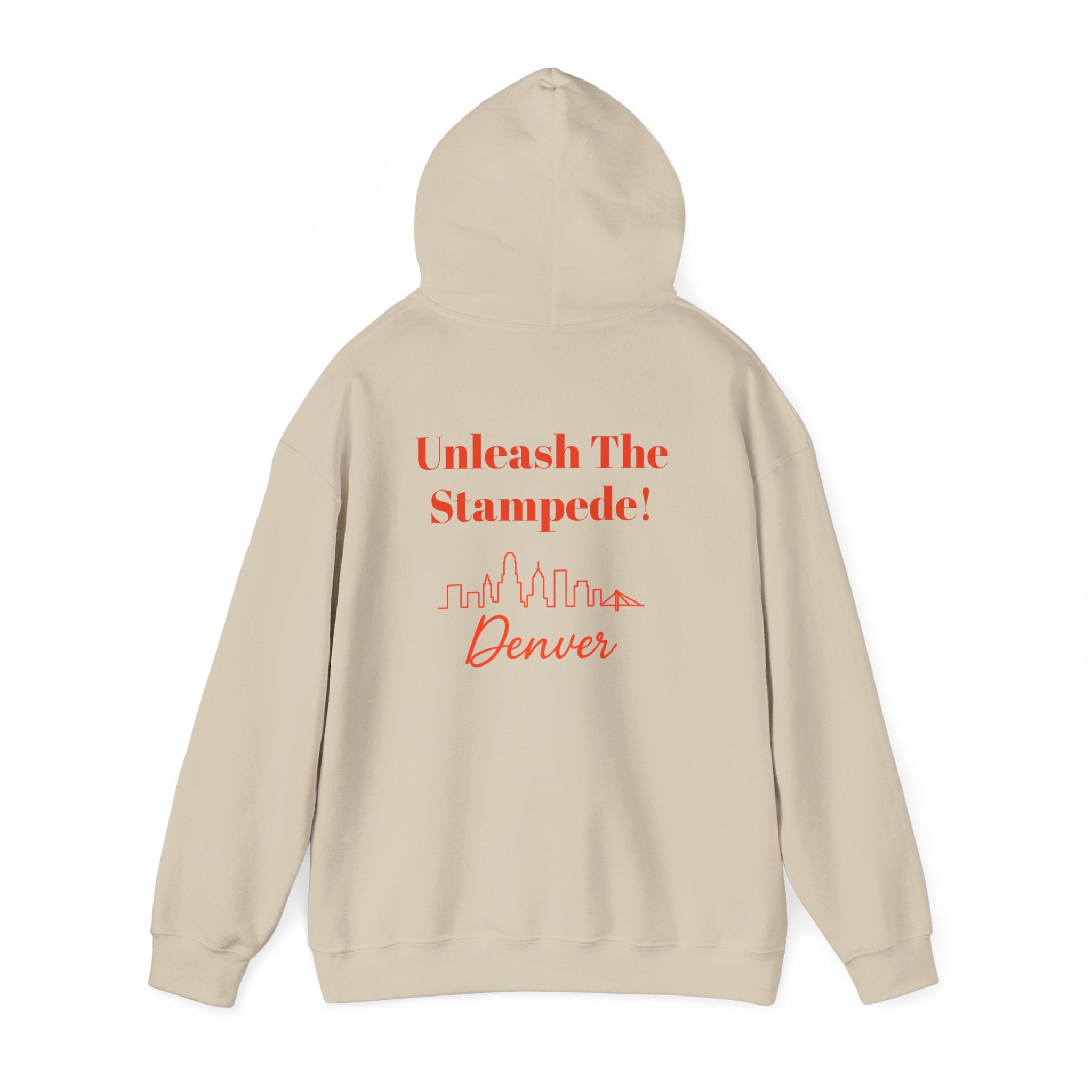 Denver -Unleash The Stampede!- Hoodie - Bronco Mascot