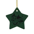 Hogwarts House Crest Ornaments Ceramic Ornament | Slytherin