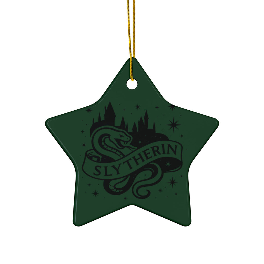 Hogwarts House Crest Ornaments Ceramic Ornament | Slytherin