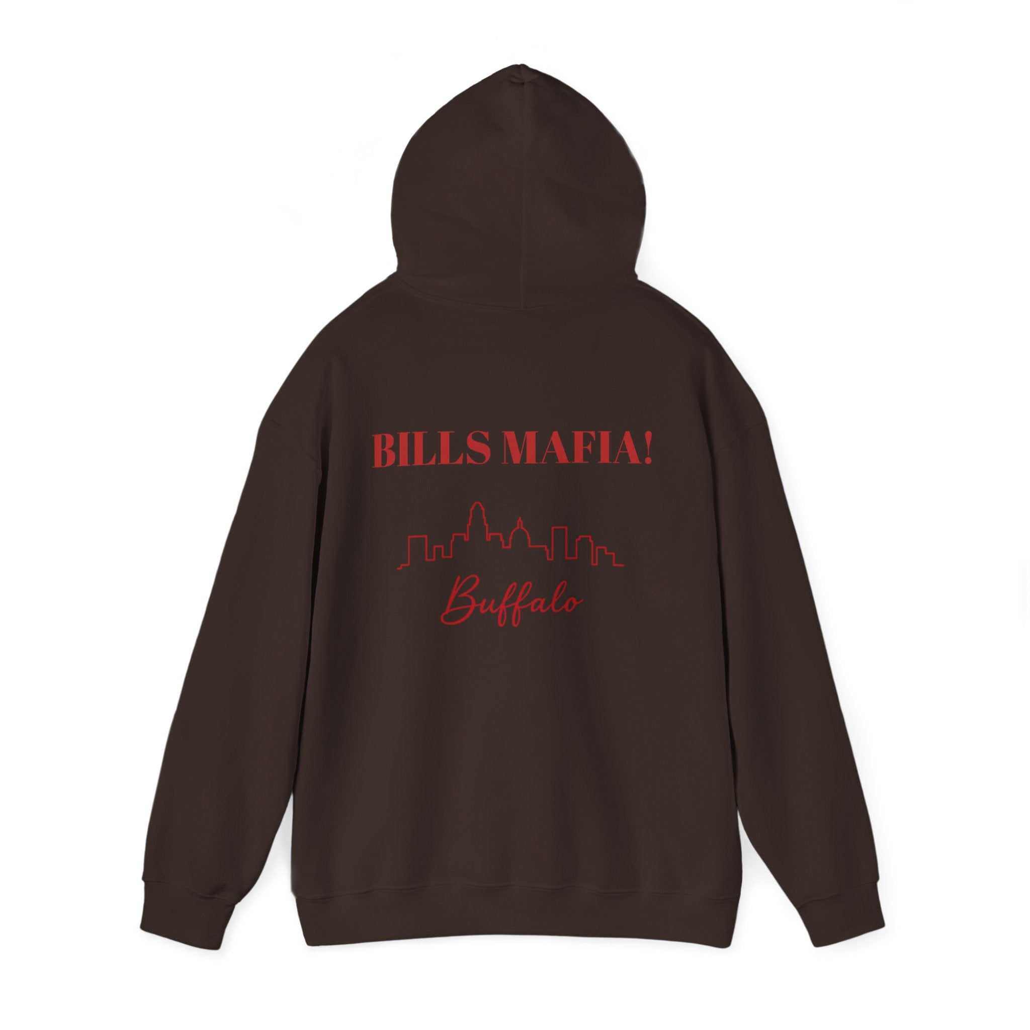 Buffalo Bills Fan Hooded Sweatshirt - Buffalo -Bills Mafia- Hoodie - Buffalo Mascot Design