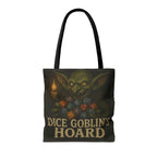 Dice Goblin's Hoard Tote Bag, Fantasy Tote, D&D Accessory, Gamer Gift, Bag for Dice, RPG Fan Tote, Geek Chic, Roleplaying Bag