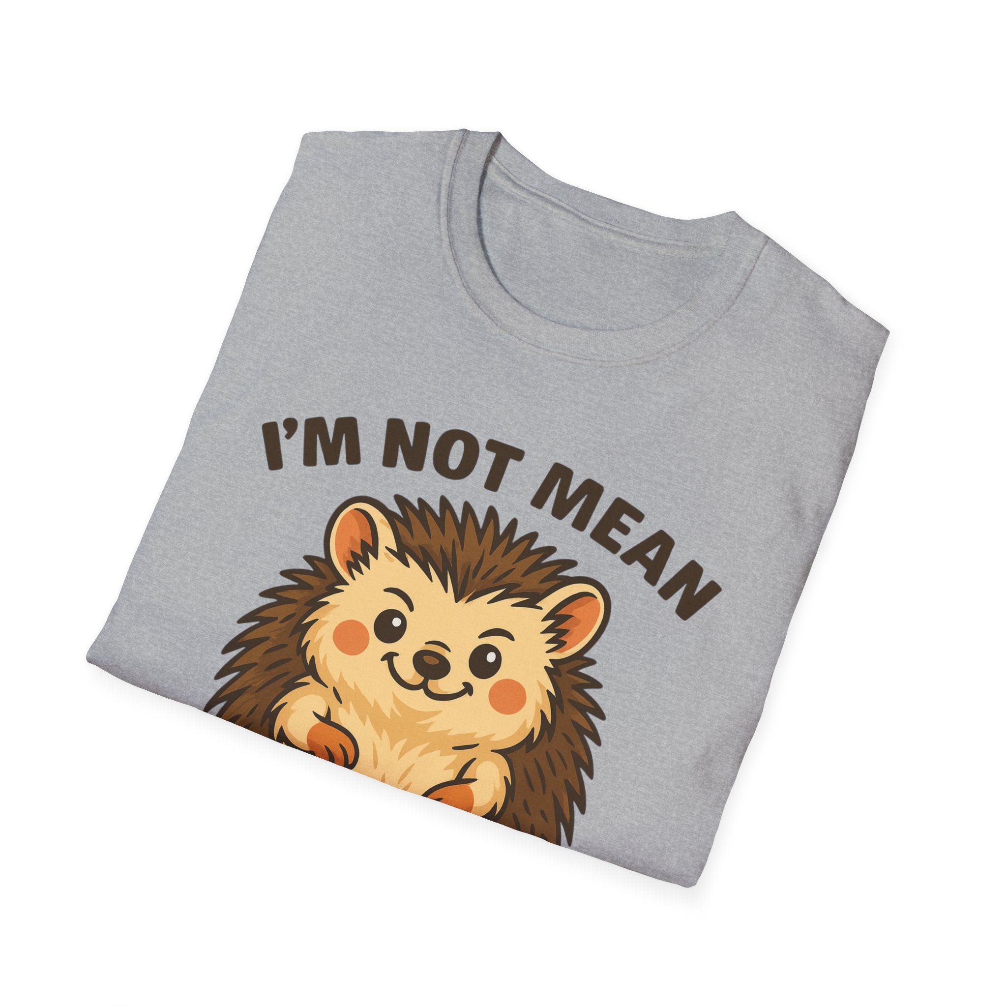 Cute Hedgehog T-Shirt, Funny Animal Tee, Spicy Nice Shirt, Gift for Hedgehog Lovers, Unisex Softstyle Top