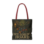 Dice Goblin's Hoard Tote Bag, Fantasy Tote, D&D Accessory, Gamer Gift, Bag for Dice, RPG Fan Tote, Geek Chic, Roleplaying Bag