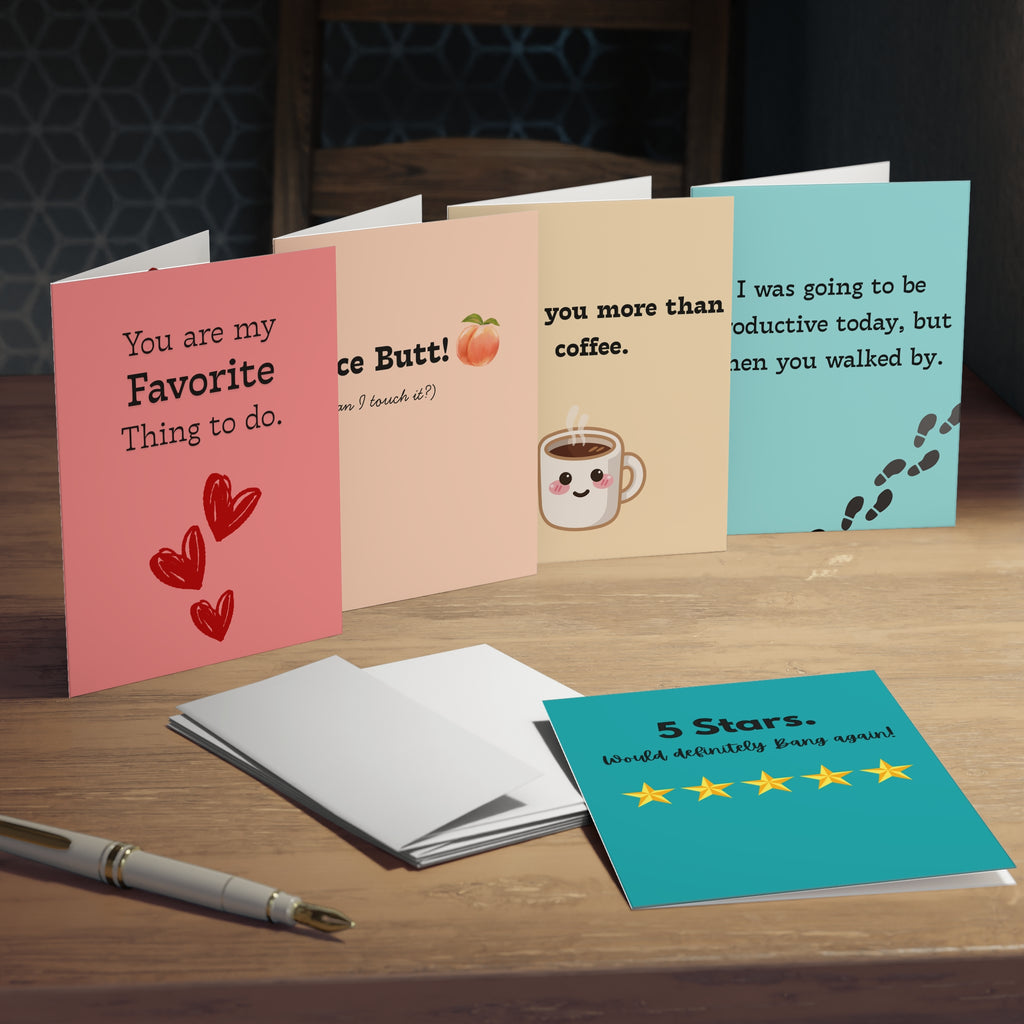 Sassy & Sweet Humorous Greeting Cards (5-Pack)