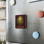 Paladin RPG Porcelain Magnet — D20 Dice & Sword Fantasy Tabletop Magnet