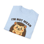 Cute Hedgehog T-Shirt, Funny Animal Tee, Spicy Nice Shirt, Gift for Hedgehog Lovers, Unisex Softstyle Top