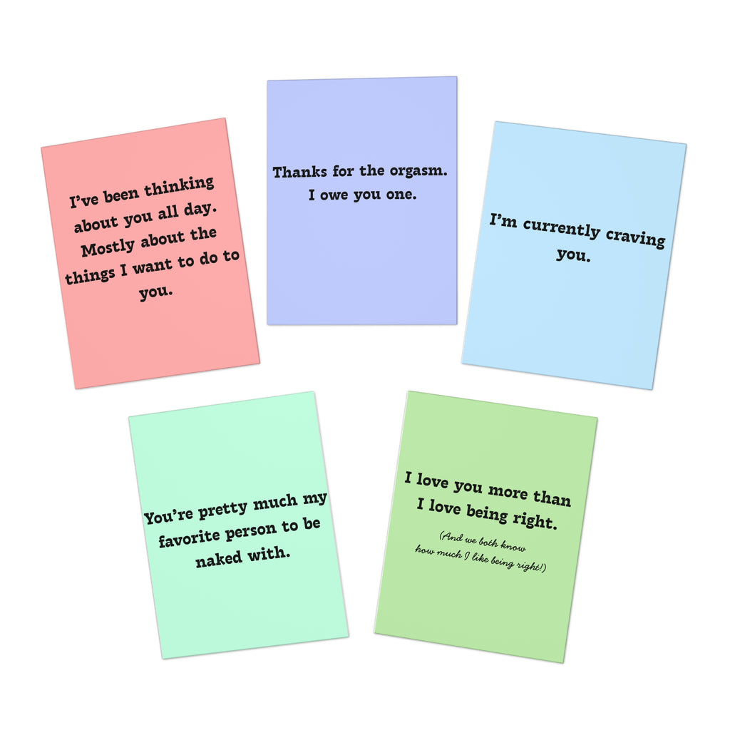 Sassy & Sweet Humorous Greeting Cards (5-Pack)