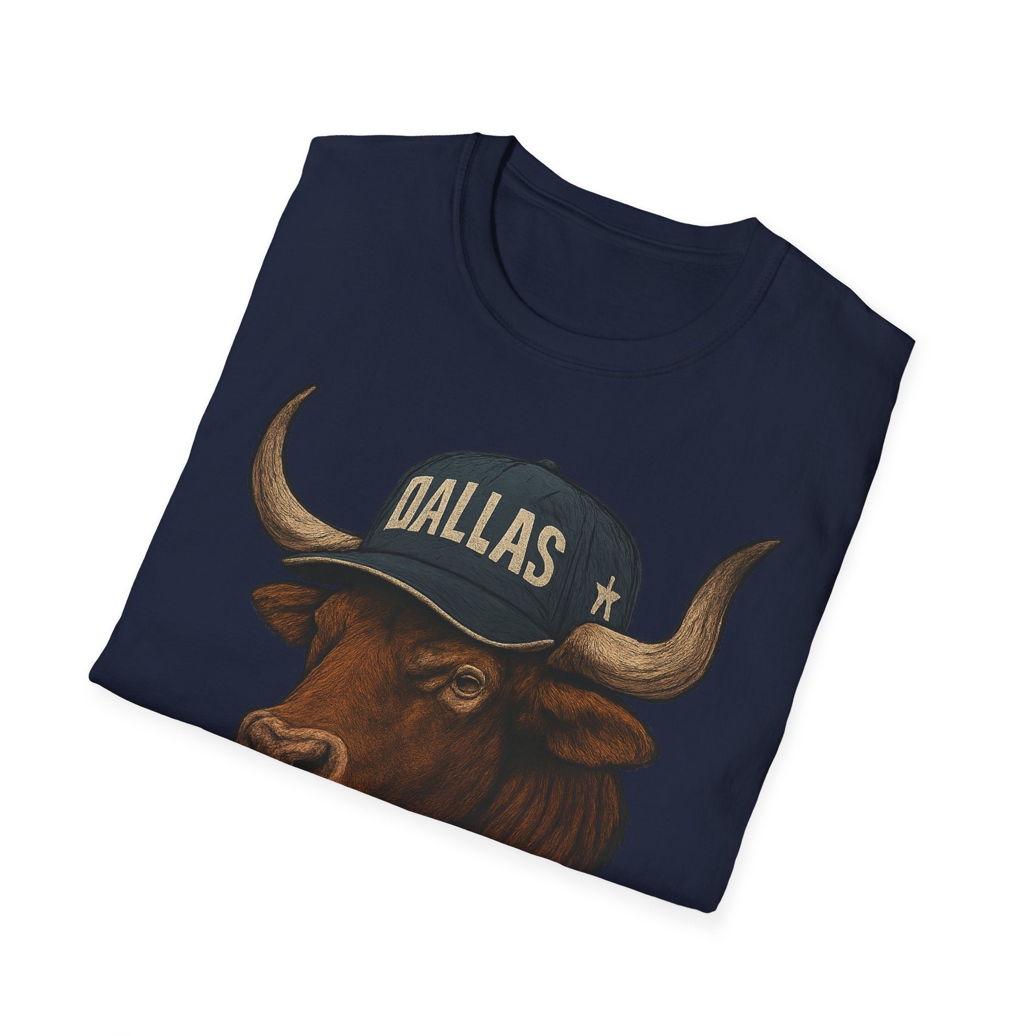 Dallas -Americas Team- T-Shirt - Longhorn Mascot-  Sports Fans