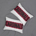 Cardinals Throw Pillow - Red & Black Football Fan Cushion, Game Day Home Décor, Sports Gift