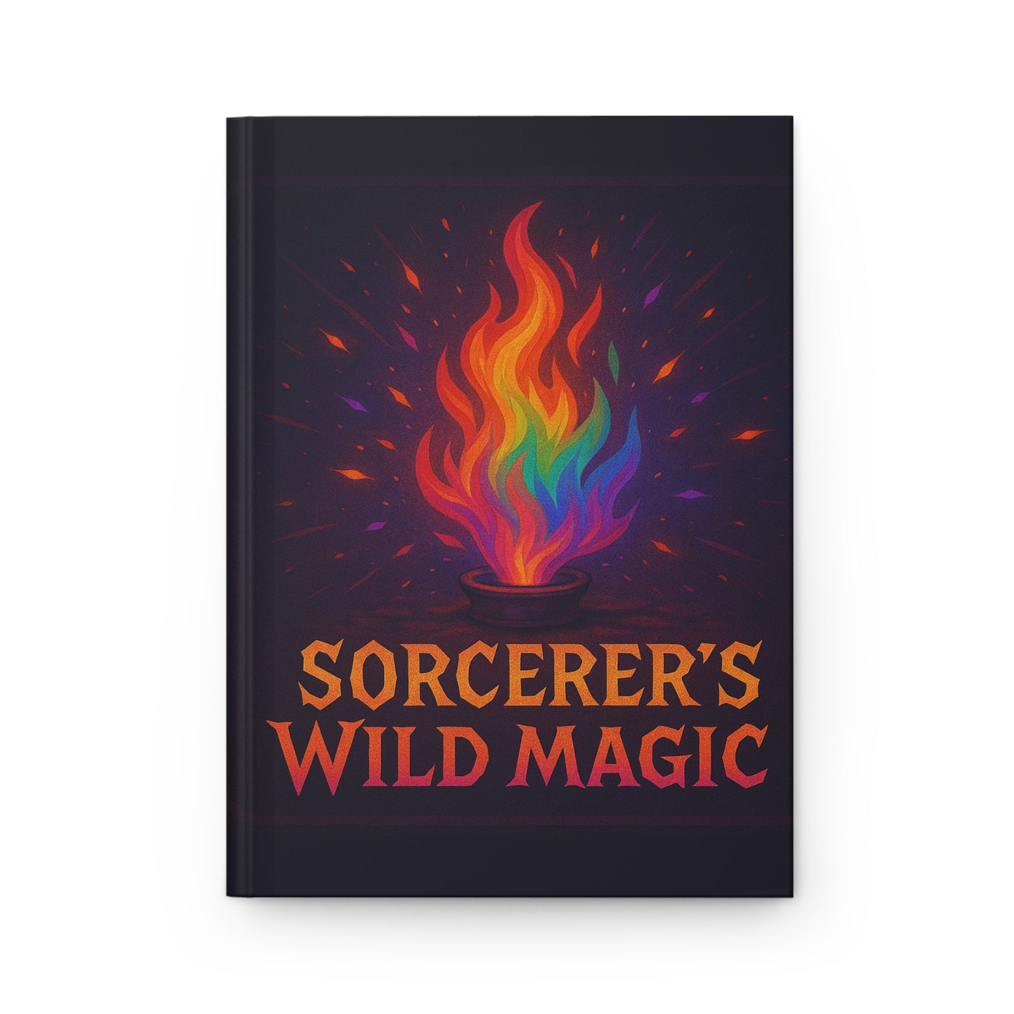 Sorcerer's Wild Magic Hardcover Journal - Tabletop RPG Diary, D&D Campaign Notebook, Battle Notebook, Game Master Journal, RPG Campaign Log