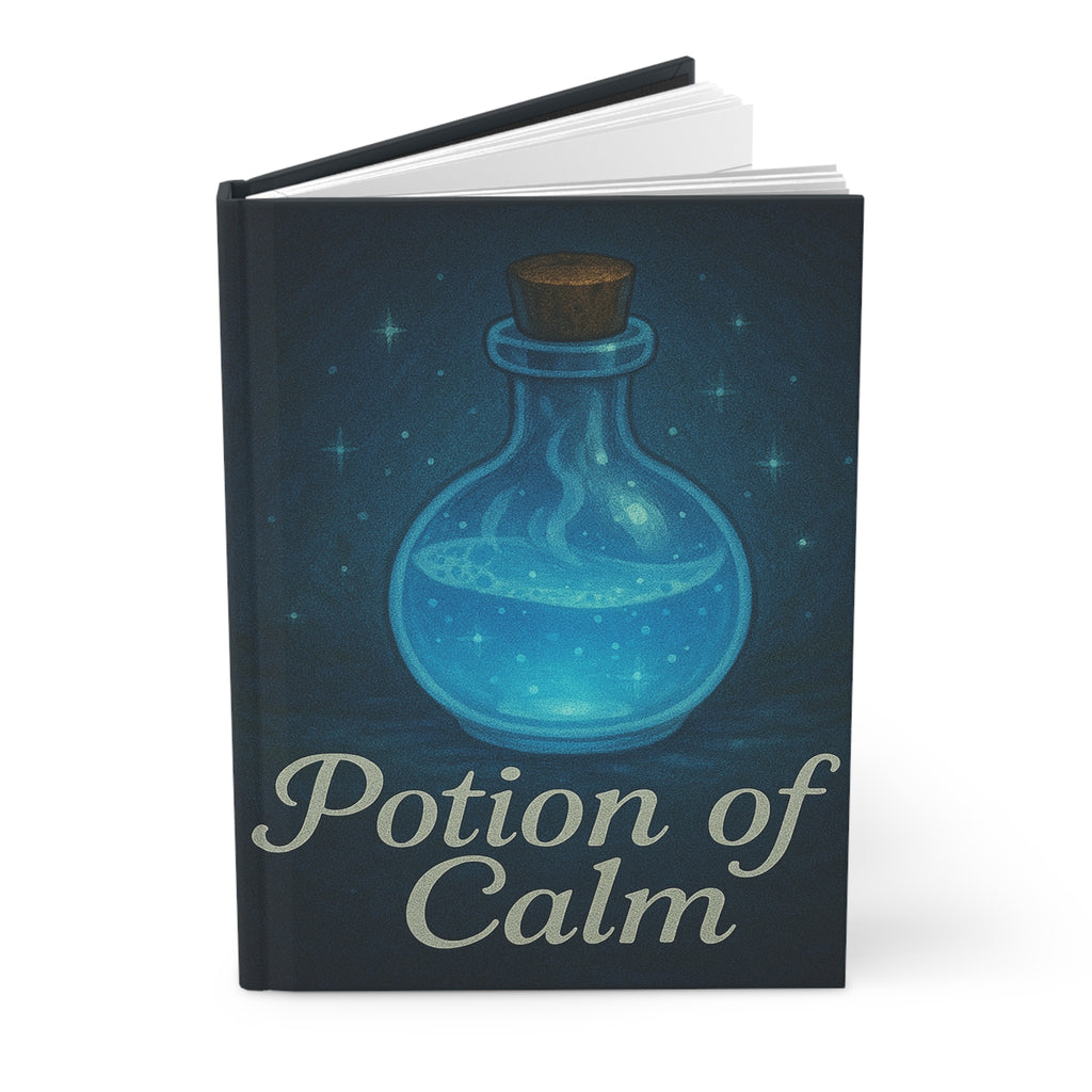 Potion of Calm Hardcover Journal - Tabletop RPG Diary, D&D Campaign Notebook, Battle Notebook, Game Master Journal, RPG Campaign Log