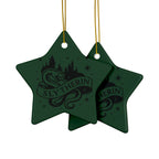 Hogwarts House Crest Ornaments Ceramic Ornament | Slytherin