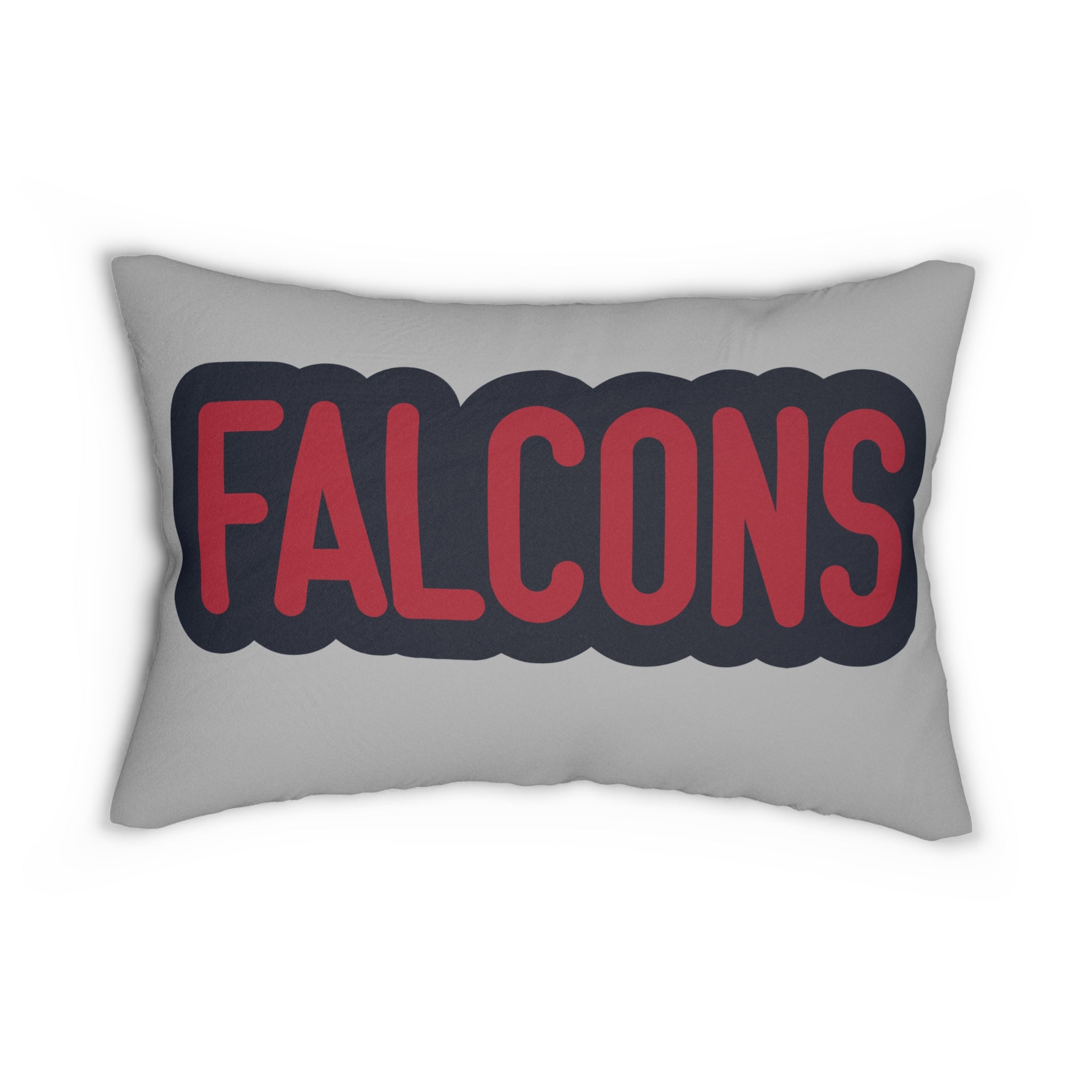 Falcons Throw Pillow - Red & Black Football Fan Cushion, Game Day Home Décor, Sports Gift, Cozy Sports Decor, Gifts for Fans, Game Day Decor