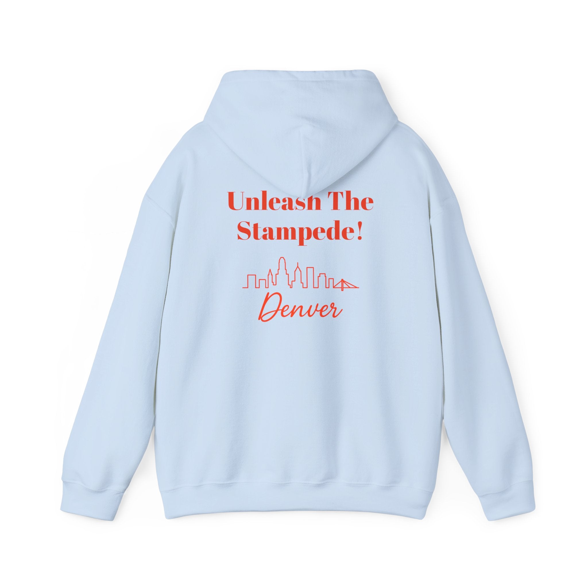 Denver -Unleash The Stampede!- Hoodie - Bronco Mascot