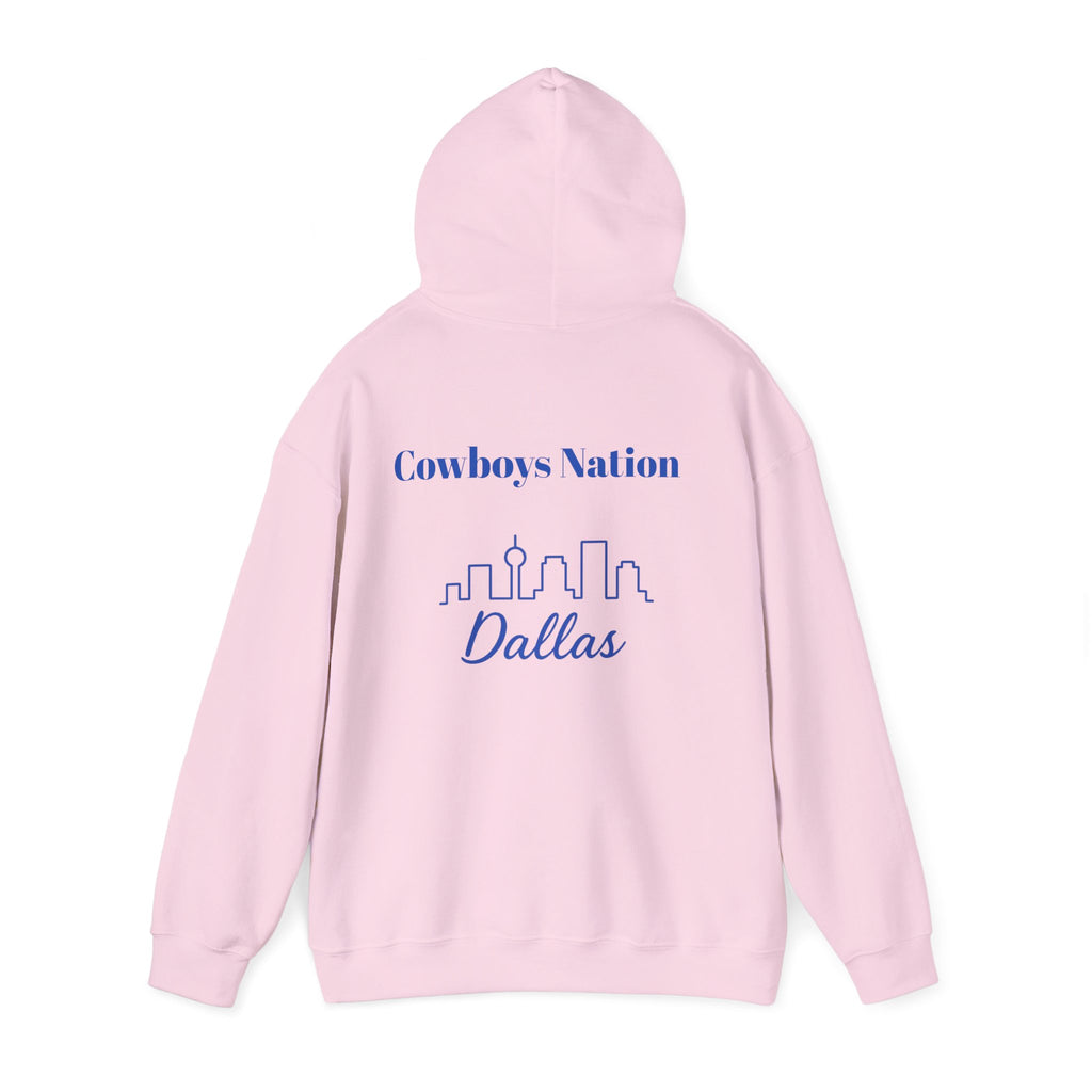 Dallas -Cowboy Nation!- Hoodie - Longhorn Mascot, Dallas Cowboys Nation Hoodie, Sports Fan Apparel, Game Day Outfit