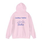 Dallas -Cowboy Nation!- Hoodie - Longhorn Mascot, Dallas Cowboys Nation Hoodie, Sports Fan Apparel, Game Day Outfit