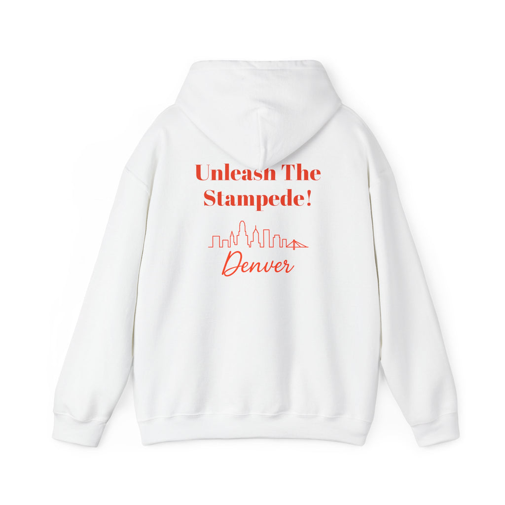 Denver -Unleash The Stampede!- Hoodie - Bronco Mascot